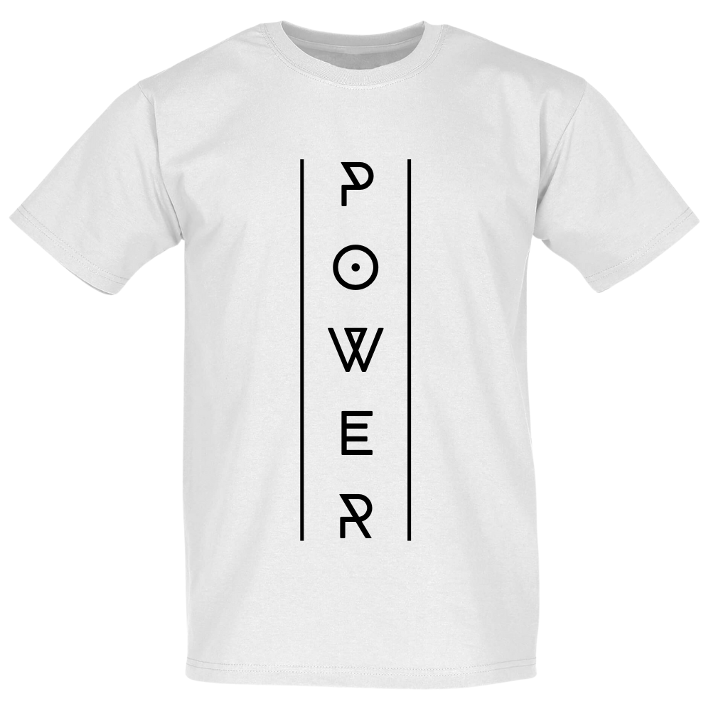 T-Shirt Power Weiß