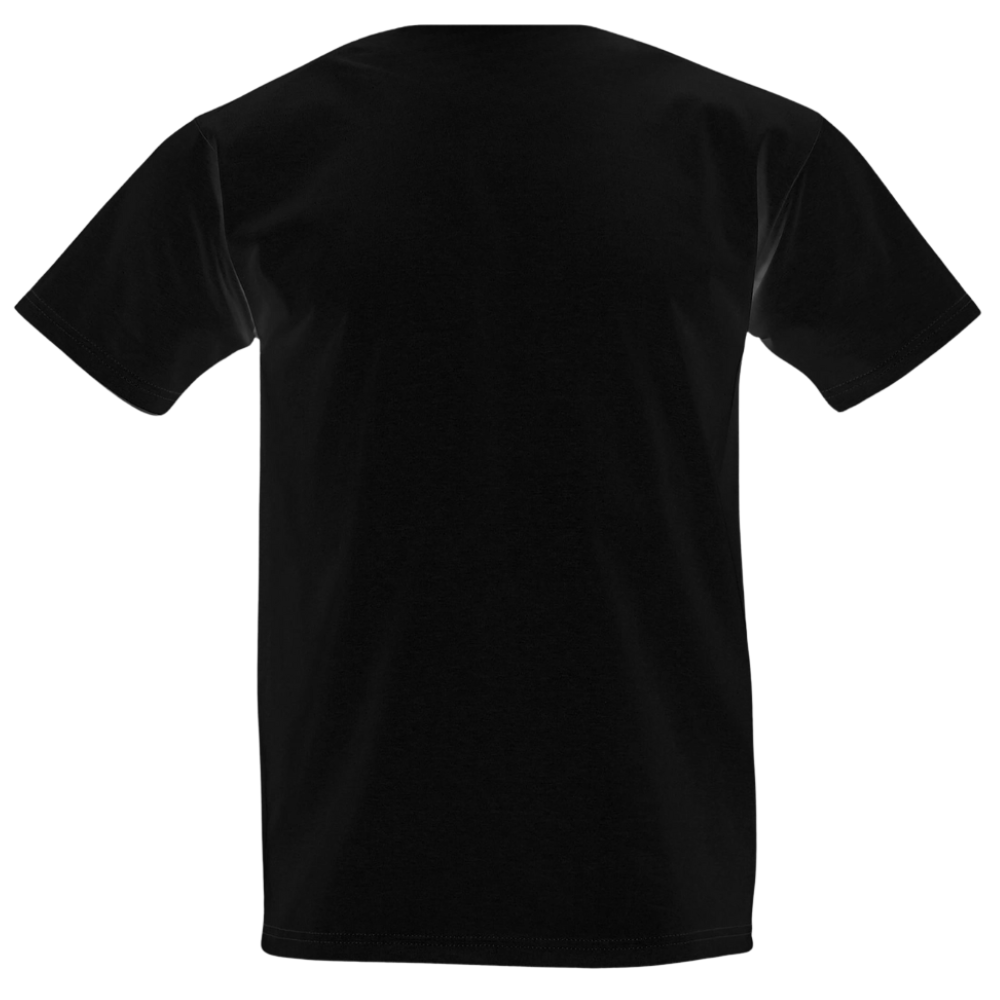 T-Shirt leer hinten schwarz
