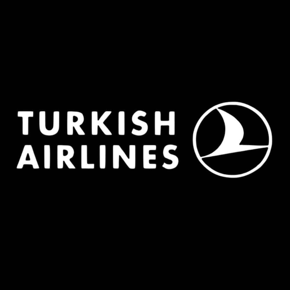 Turkish Airlines Aufkleber HG Schwarz