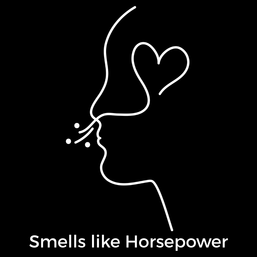 "Smells like Horsepower" Aufkleber