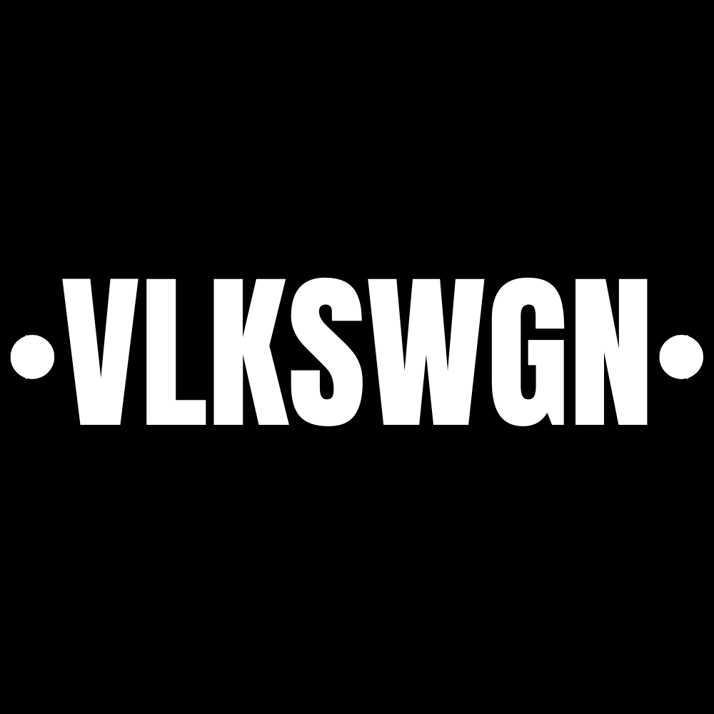 VLKSWGN Aufkleber HG Schwarz