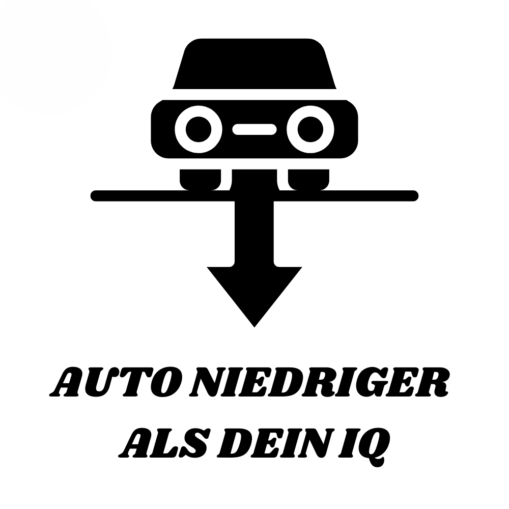 Auto niedriger als dein IQ Aufkleber