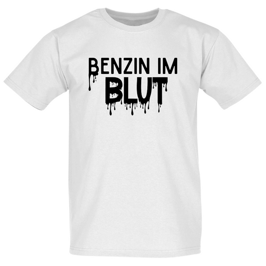 Benzin im Blut T-shirt Weiß