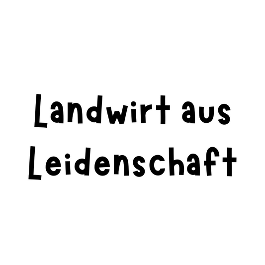 Landwirt aus Leidenschaft Aufkleber