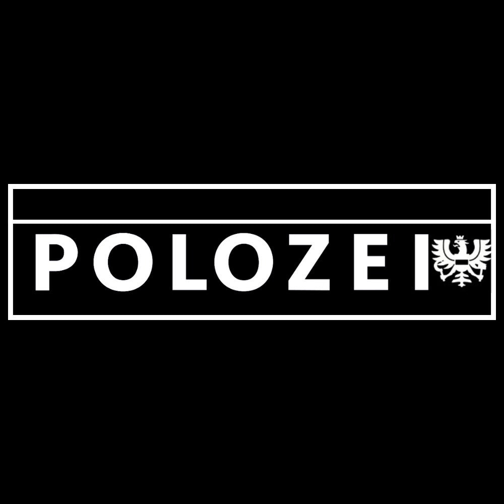 Polozei Aufkleber HG Schwarz