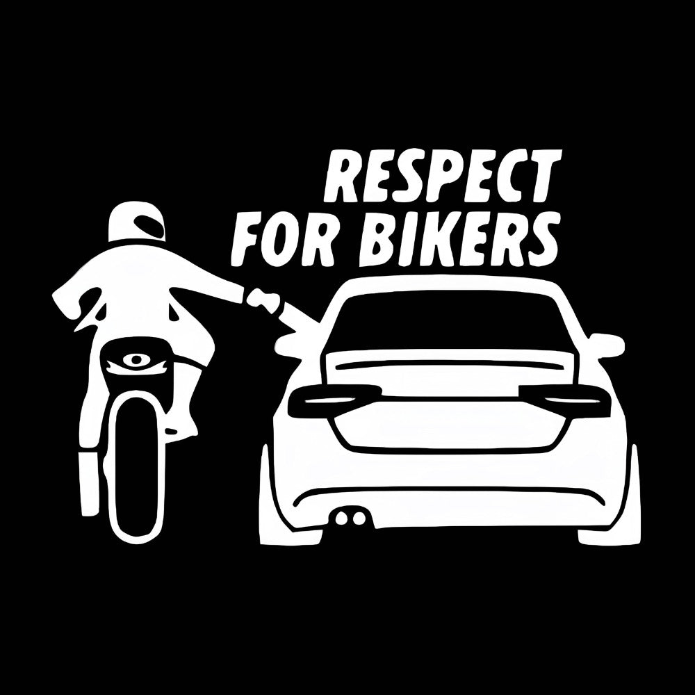 Respect for Bikers Aufkleber HG Schwarz