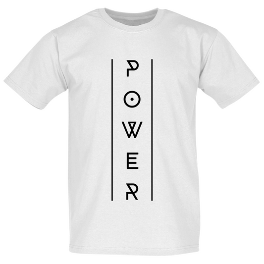 T-Shirt Power Weiß