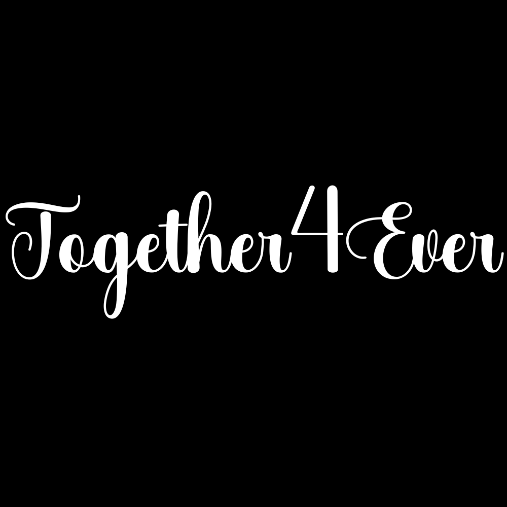 Together 4 Ever Aufkleber HG Schwarz