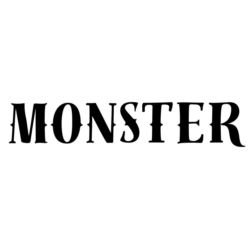 "MONSTER" Aufkleber