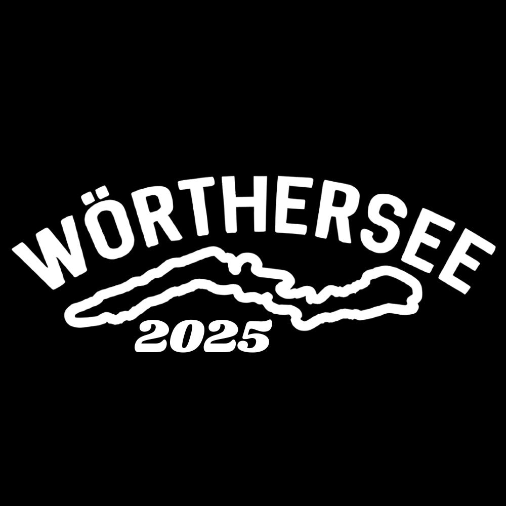 Wörthersee 2025 SEE Aufkleber HG Schwarz